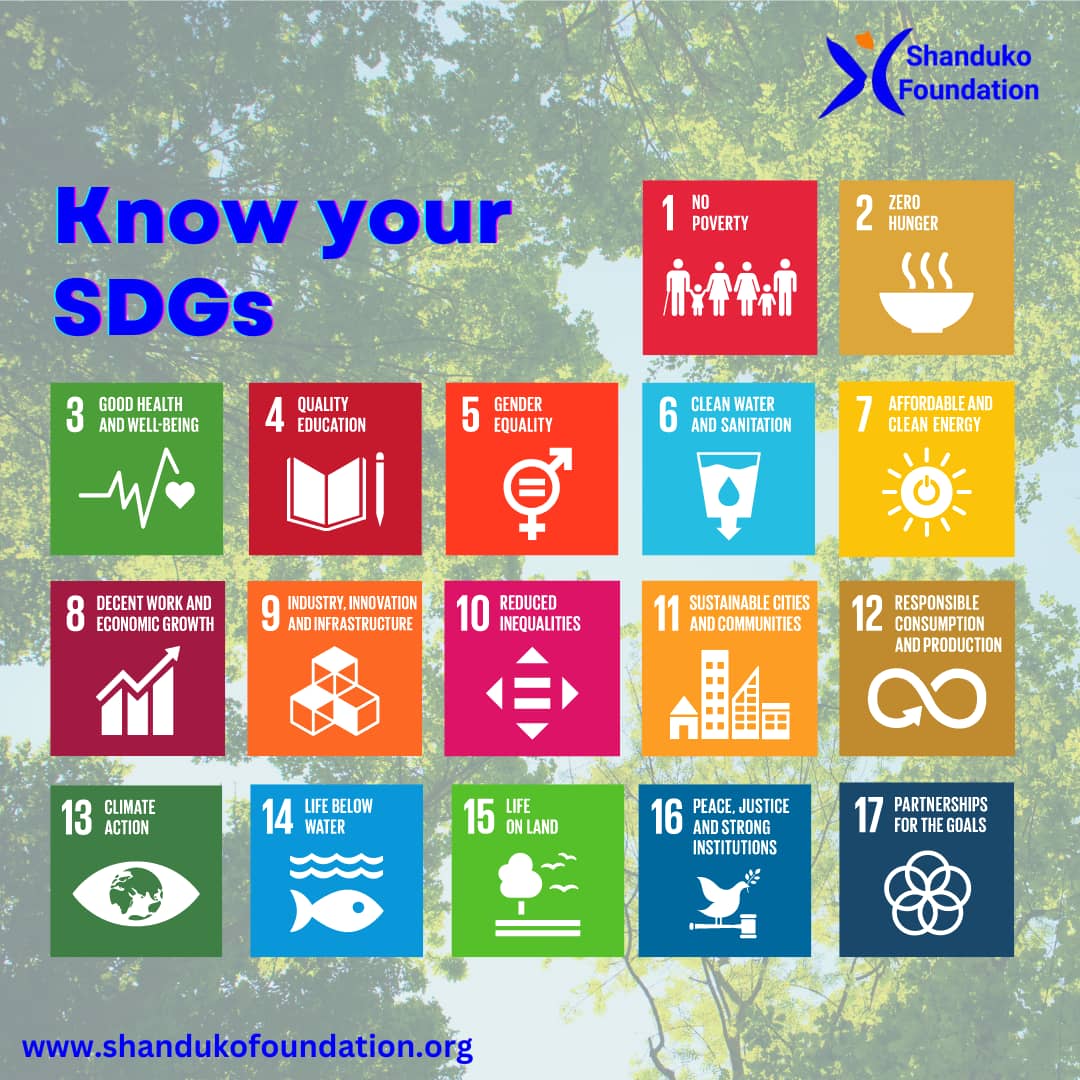 ShandukoFounda's tweet photo. The SDGs are  seventeen interlinked objectives designed to serve as a "shared blueprint for peace and prosperity for people and the planet, As a Youth organization our key focus as Shanduko Foundation are goals number 1 ,4, 8, and 17.

@youthsdgssummit
@YetTrust  @weleadteam https://t.co/mzqkwmuNEK