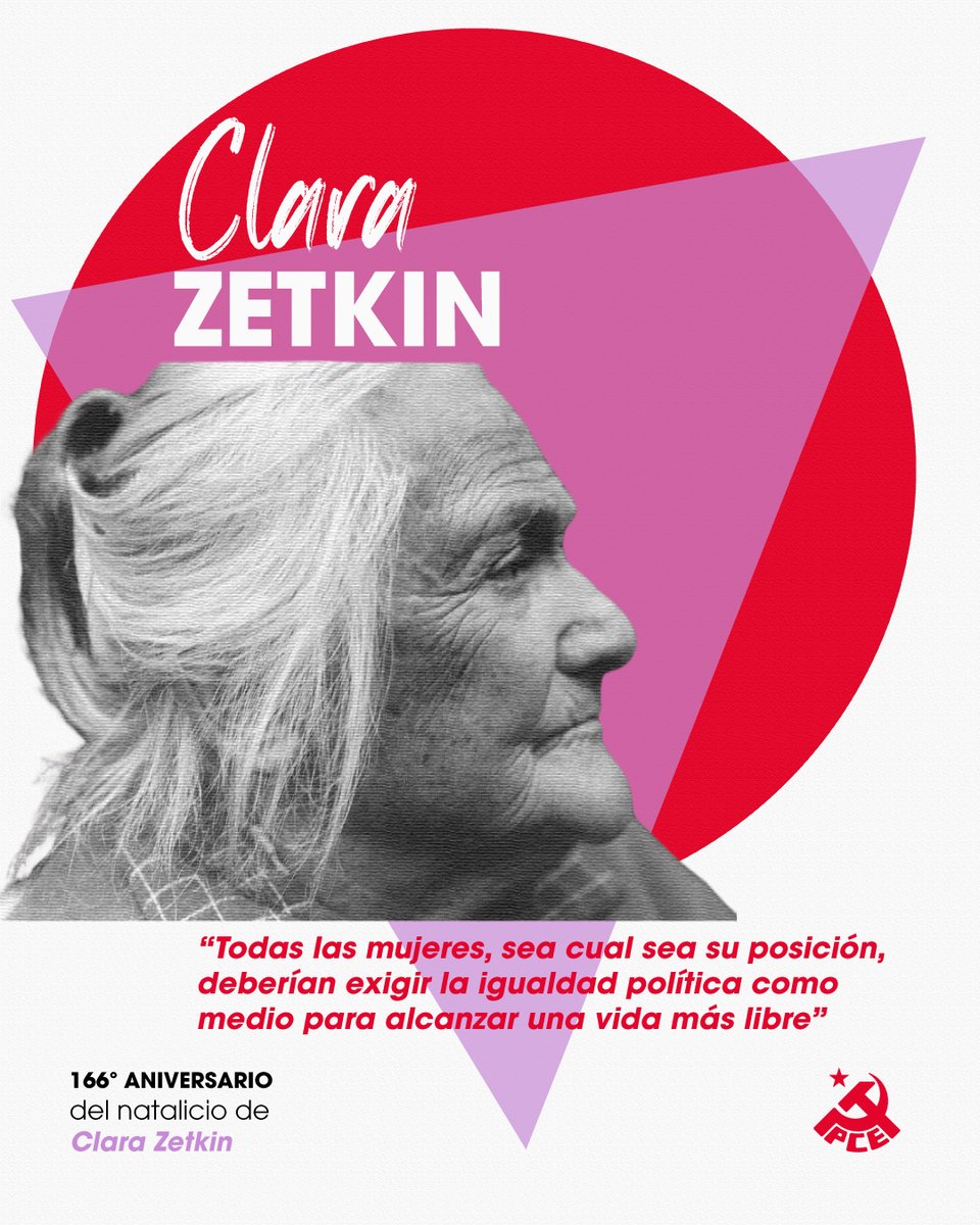 elpce's tweet photo. #TalDíaComoHoy de 1857 nacía Clara Zetkin, líder comunista alemana.

Impulsora de la participación de las mujeres en la lucha obrera y de la necesidad de poner la cuestión de la emancipación femenina en la agenda del movimiento obrero y socialista.🔻✊

📚 https://t.co/6NsA04EI8y https://t.co/zRof7pV9gU