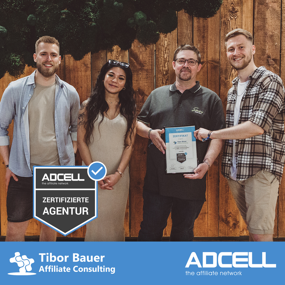 Herzlichen Glückwunsch an Tibor Bauer Affiliate Consulting! 🏆🎉 Wir sind stolz darauf, die Agentur als "Zertifizierte Agentur" auszuzeichnen!🔥
Danke an Tibor Bauer und sein Team für die erfolgreiche Zusammenarbeit! 🚀💙

#affiliatemarketing #agentur #zusammenarbeit