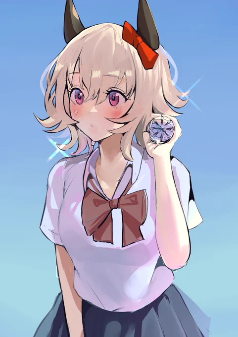 #ウマ娘青春なんてまだ知らない夏制服カレンチャン清涼飲料水のCMにでてそう 