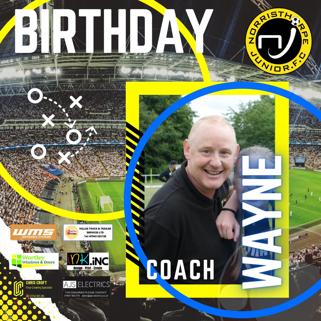 Happy birthday coach 🎂🎉 hope you have a great day. From all of us at Norristhorpe Juniors ⚽🟡⚫
#NJFC #norristhorpejfc #norristhorpejuniors #coach #birthday #football #girlsfootball #grassrootsfootballuk #grassrootsfootball #halifax #huddersfield #celebrate