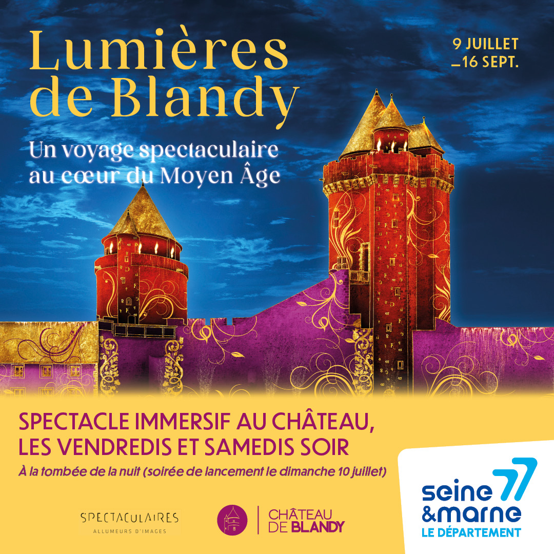 Seine-et-Marne on X: #LumièresdeBlandy 👉 C'est parti pour la 3e édition  des Lumières de Blandy ! Le temps d'une soirée prodigieuse, le château de  Blandy vous invite à poser un regard émerveillé