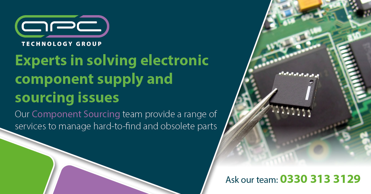 APCTechGroup's tweet photo. APC's #ComponentSourcing team works closely with our global network of verified suppliers to competitively source a wide range of:
- Industrial semiconductors
- Obsolete, EOL and hard-to-find components
Contact a member of our team today: 0330 313 3129 https://t.co/5R4t8ffq5u