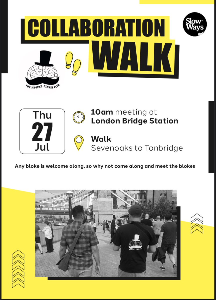 After a great slows ways with last month I’m happy to announce we are doing another this month!

Please come along and join us 

The walk is around 11miles so make sure you bring appropriate clothes, foot wear, food and drink 

Just let me know if your coming along 

<a href="/SlowWaysUK/">Slow Ways</a>