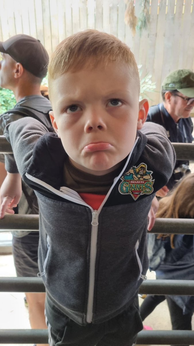 RuthA1977's tweet photo. @BelfastGiants @hkdukla The wee mans face when we broke the news @Scott10Conway isn't returning #willbemissed https://t.co/wVQD3kAVUf