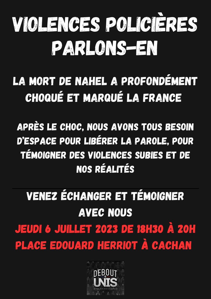 deboutetunis94's tweet photo. Retrouvez-nous pour échanger demain JEUDI 6 JUILLET à partir de 18h30 À LA PLAINE - PLACE ÉDOUARD HERRIOT À CACHAN https://t.co/HjngLSkkZQ