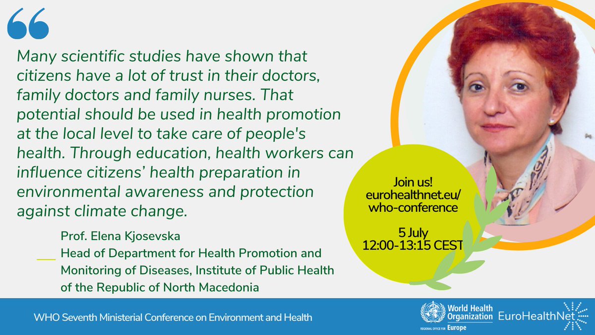 EuroHealthNet (@eurohealthnet) on Twitter photo <a href="/WHO_Europe/">WHO/Europe</a> Join our panel of great speakers:
👉<a href="/ErlendAasheim/">Erlend T. Aasheim</a> from <a href="/helsedir/">Helsedirektoratet 🇸🇯 Directorate of Health</a> & <a href="/Centreshe/">SHE - Centre for Sustainable Healthcare Education</a>
👉Dr Anna Páldy from the National Public Health Center in Hungary
👉Prof Elena Kjosevska from the Institute of Public Health of the Republic of North Macedonia <a href="/WHO_Europe/">WHO/Europe</a> Join our panel of great speakers:
👉<a href="/ErlendAasheim/">Erlend T. Aasheim</a> from <a href="/helsedir/">Helsedirektoratet 🇸🇯 Directorate of Health</a> & <a href="/Centreshe/">SHE - Centre for Sustainable Healthcare Education</a>
👉Dr Anna Páldy from the National Public Health Center in Hungary
👉Prof Elena Kjosevska from the Institute of Public Health of the Republic of North Macedonia
