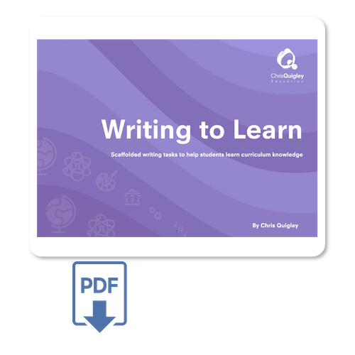 ✍️Transform students' learning with "Writing to Learn" - mailchi.mp/chrisquigley/w…