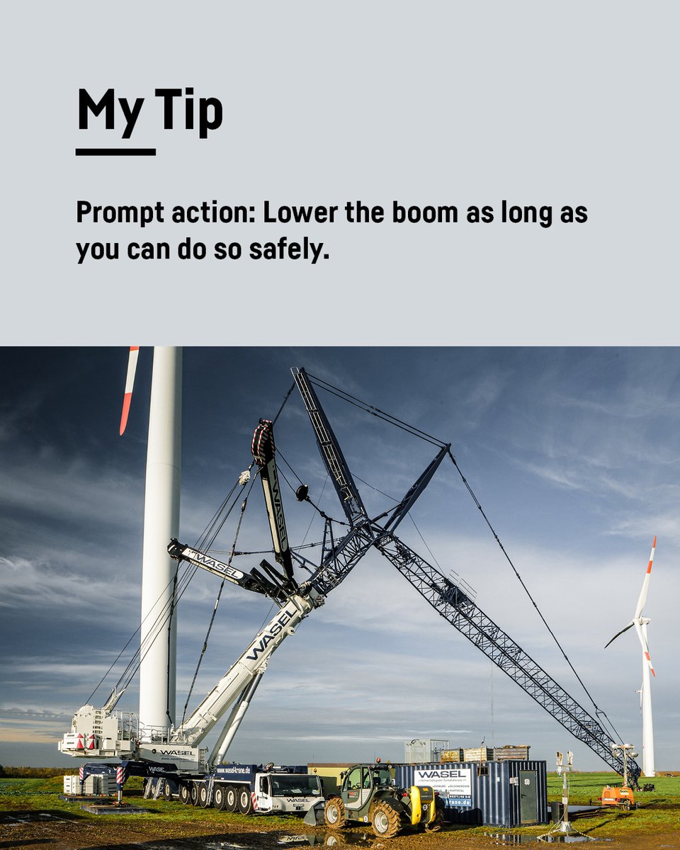 LH_Construction's tweet photo. The energy generated by #wind 💨 is good for the climate revolution, but often makes it difficult for #crane operators. Our tip today looks at the effects of wind when the crane is not operating or does not have a load on its hook. #mytip #liebherr

More: https://t.co/GNPHCJysjr https://t.co/gMogOx4rOA
