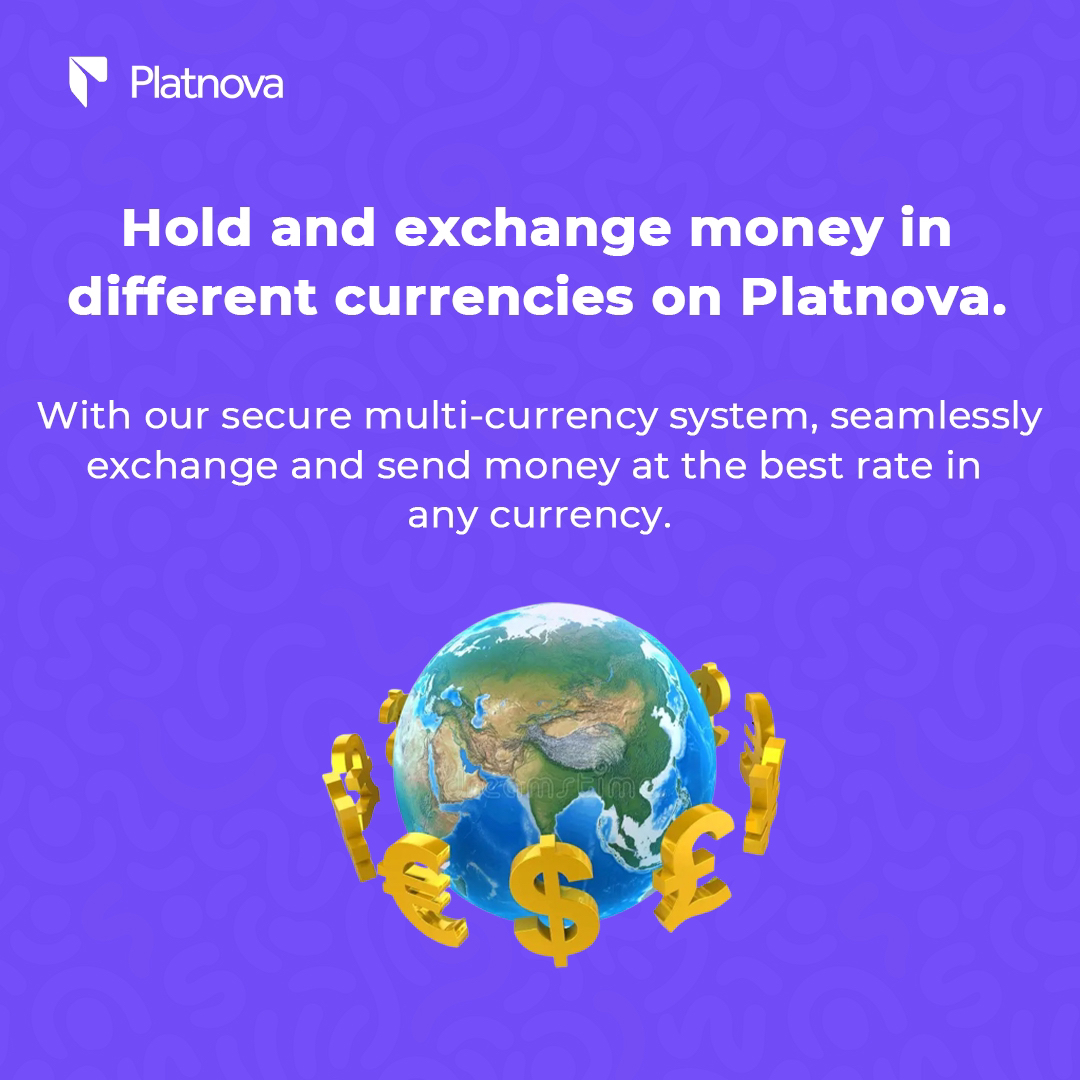 Exchange and send money in different currencies at the best rates no matter where you are. 

Simply download the platnova app on ios and android, sign up and get started. 

#platnova #globalpayments #billspayments