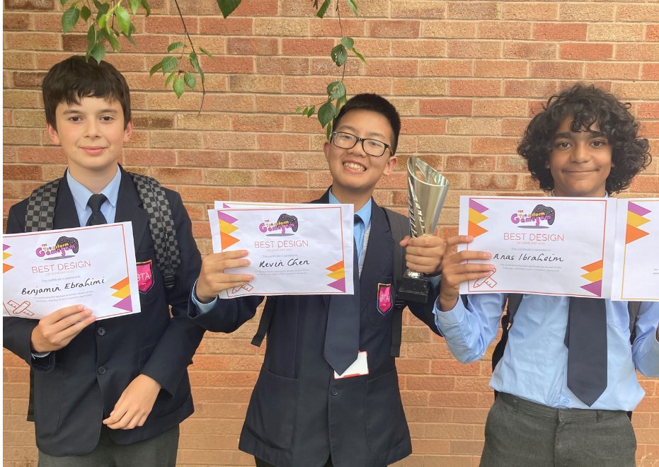 Bluecoat Trent students represented us well at the Trust-wide Game Jam competition held at The Long Eaton School with one of our teams bringing back a trophy for Best Game Design!🏆