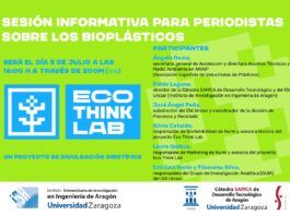 ARAID_ES's tweet photo. Hoy #CátedraSAMCAdt Desarrollo Tecnológico #Aragón e @I3Aunizar
organizan 1⃣sesión informativa sobre #bioplásticos (proyecto de #divulgación científica Eco Think Lab ) Intervienen @FilomenaAASilva, ARAID en
@unizar y Cristina Nerín
16-17h. Zoom
➡️Registro https://t.co/A12nPi9Mpx https://t.co/m6Yn1qLyNO