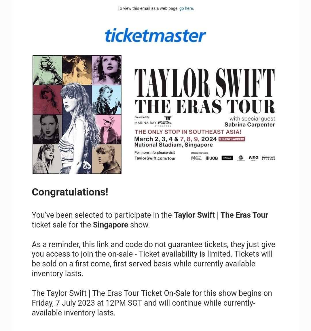 defjbtrash's tweet photo. WAAAAAAAH!!!!!! I GOT ACCESS CODE!!!!! 🫶🫶🫶🫶🫶 #TheErasTourTS #ErasTourSG https://t.co/ImOq2Kk4Ra