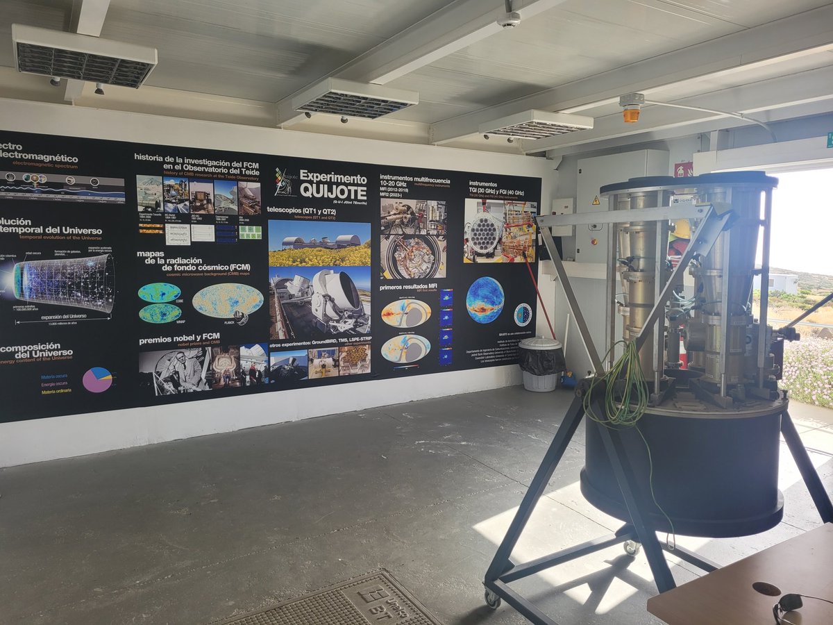 <a href="/QuijoteCMB/">QuijoteCMB</a> control room with the old MFI instrument ready for a visit this morning