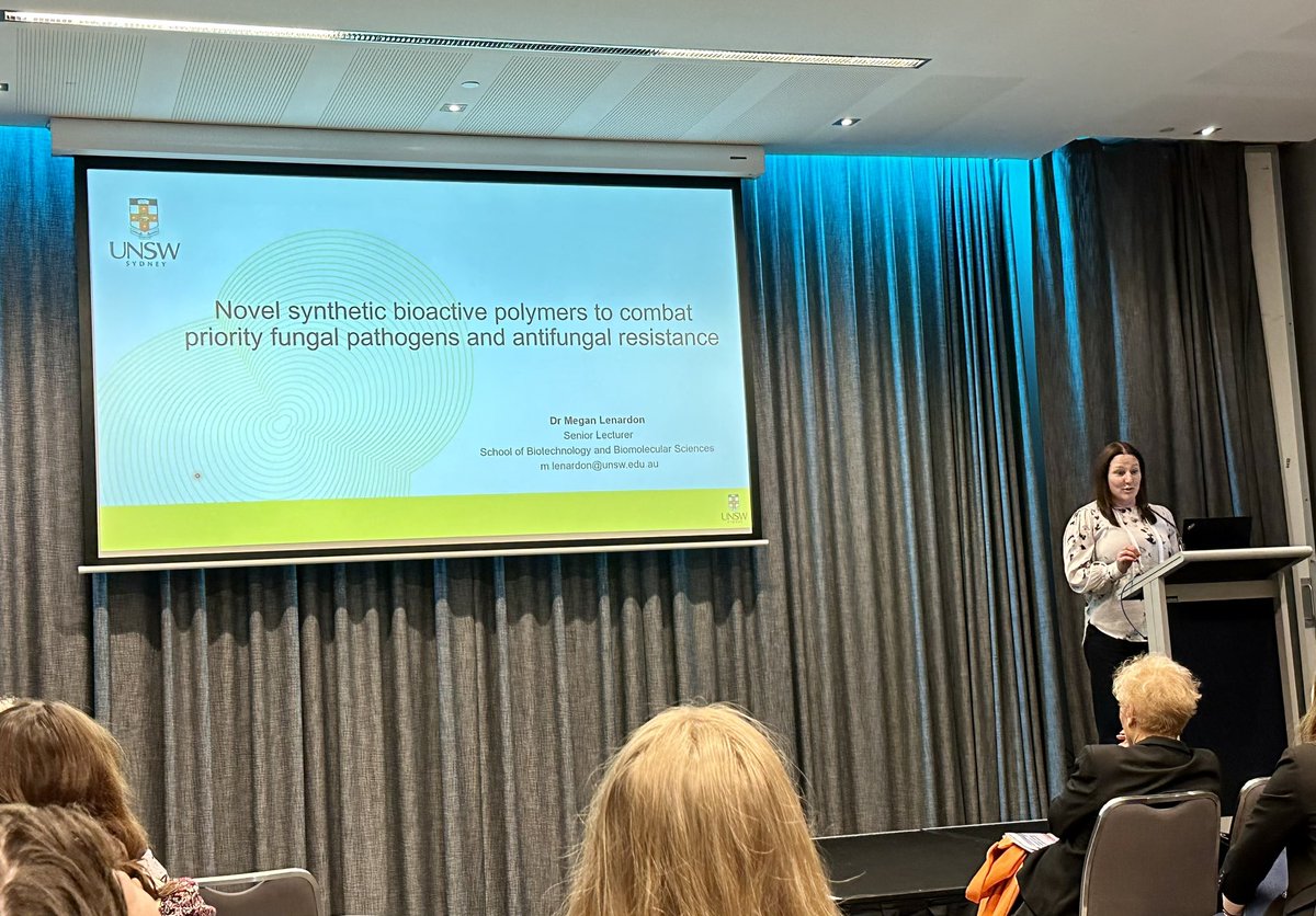 neil_gow's tweet image. Really encouraging to see a genuinely novel Antifungal approach by @_doctormeg Megan Lenardon and colleagues developing positively charged polymers as Candida inhibitors.#2023asm @AUSSOCMIC Great talk.