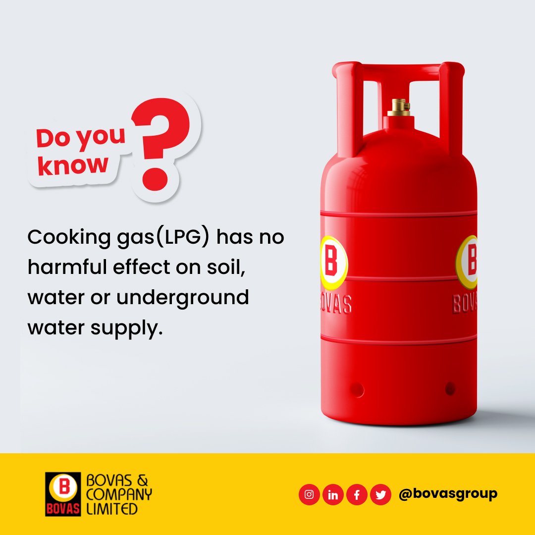 BOVAS on Twitter "Cooking gas(LPG) is safe, highly efficient, as well