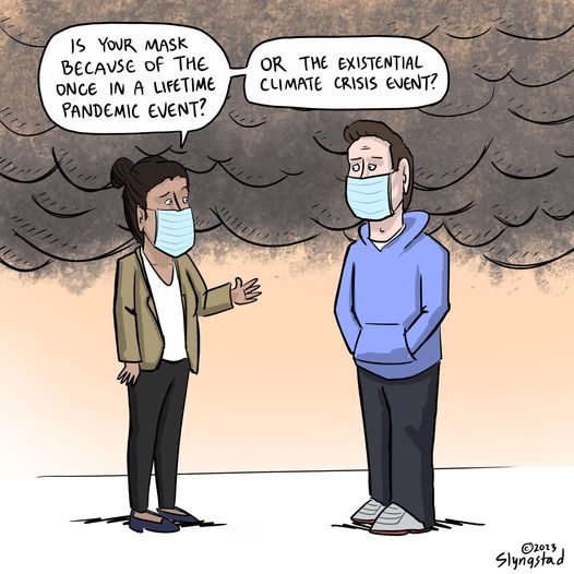 tynewrc's tweet photo. "The pandemic was a walk in the park compare to what climate impacts will be in our very near future. Put your seat belt on."
via #Below2C
or if you've lung problems - both! https://t.co/2dc7gq8PH8