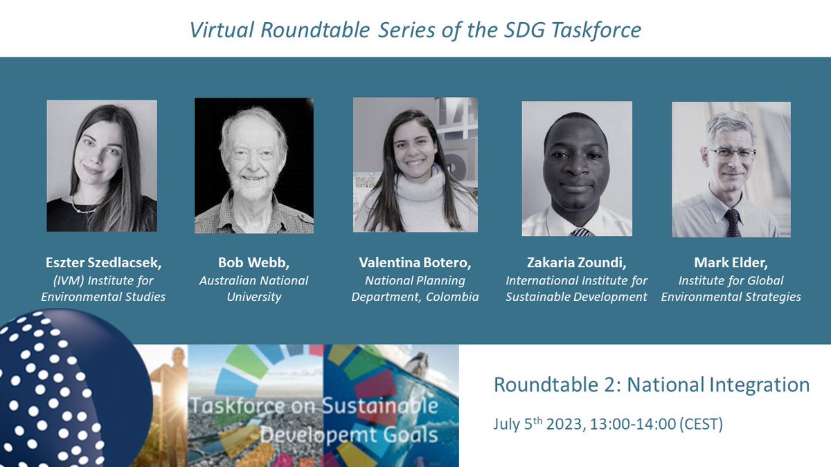 Later today... the @ESG_SDG Virtual Roundtable on the national integration of the #SDGs will host an amazing panel of speakers... Join the conversation at 13:00 (CEST)! tinyurl.com/2s4yee6z