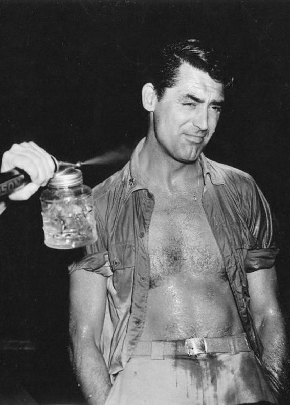 Sine he's trending, your ever timely reminder that “misting Cary Grant” was once a job option…