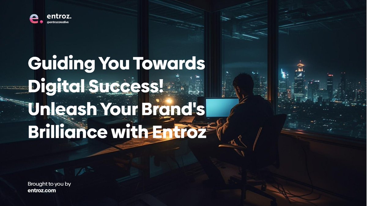 Unlock your brand's brilliance with Entroz! 🌟✨ 

Let our experts guide you towards digital success through strategic design, marketing, and development solutions. 

Together, let's make your brand shine! 💡💪 #Entroz #DigitalSuccess #BrandBrilliance