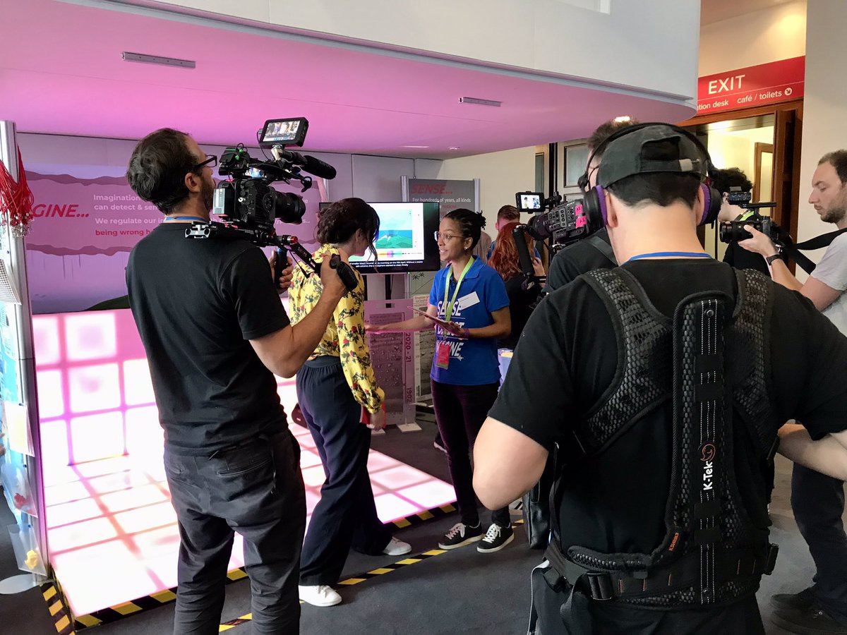 Filming underway @royalsociety #SummerScience #SensingVolcanoes this morning