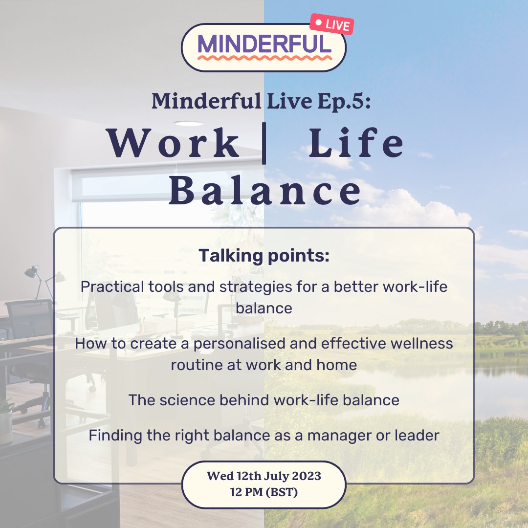 With the increase in remote and hybrid working, the line between our home life and work life is becoming increasingly blurred. 
⚖️ Want to find the balance? Join us for our live webinar on Work-Life Balance next week Wed 12 July @ 12pm (BST) Register here: bit.ly/44bqDaa
