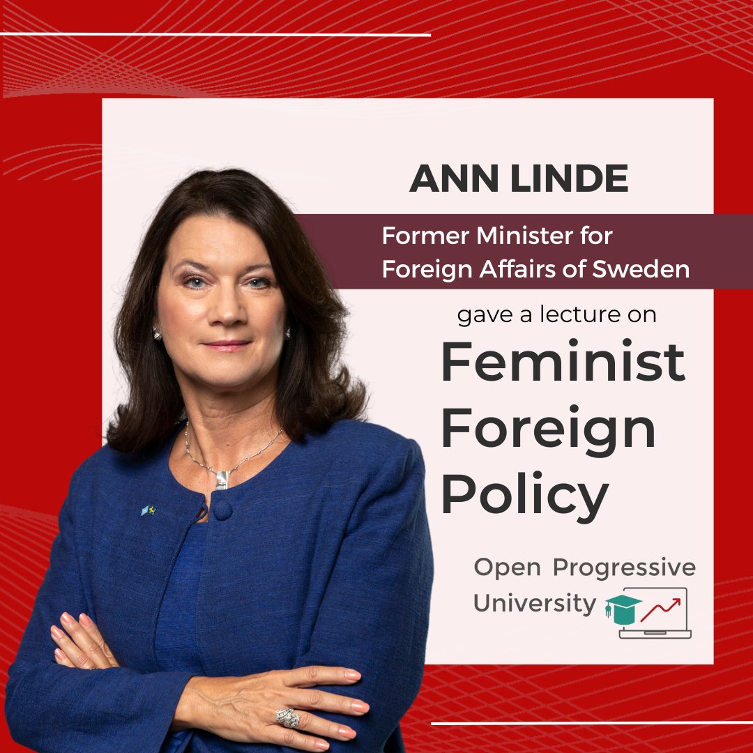 FEPS_Europe's tweet photo. A feminist approach "contributes to a sustainable &amp; peaceful development &amp; future. It helps us become a counterbalance to the actors pushing back against #genderequality"

In #FEPSOPU we welcomed @AnnLinde Former🇸🇪Minister for Foreign Affairs to discuss #FeministForeignPolicy
1/2 https://t.co/RhWZiSgexP
