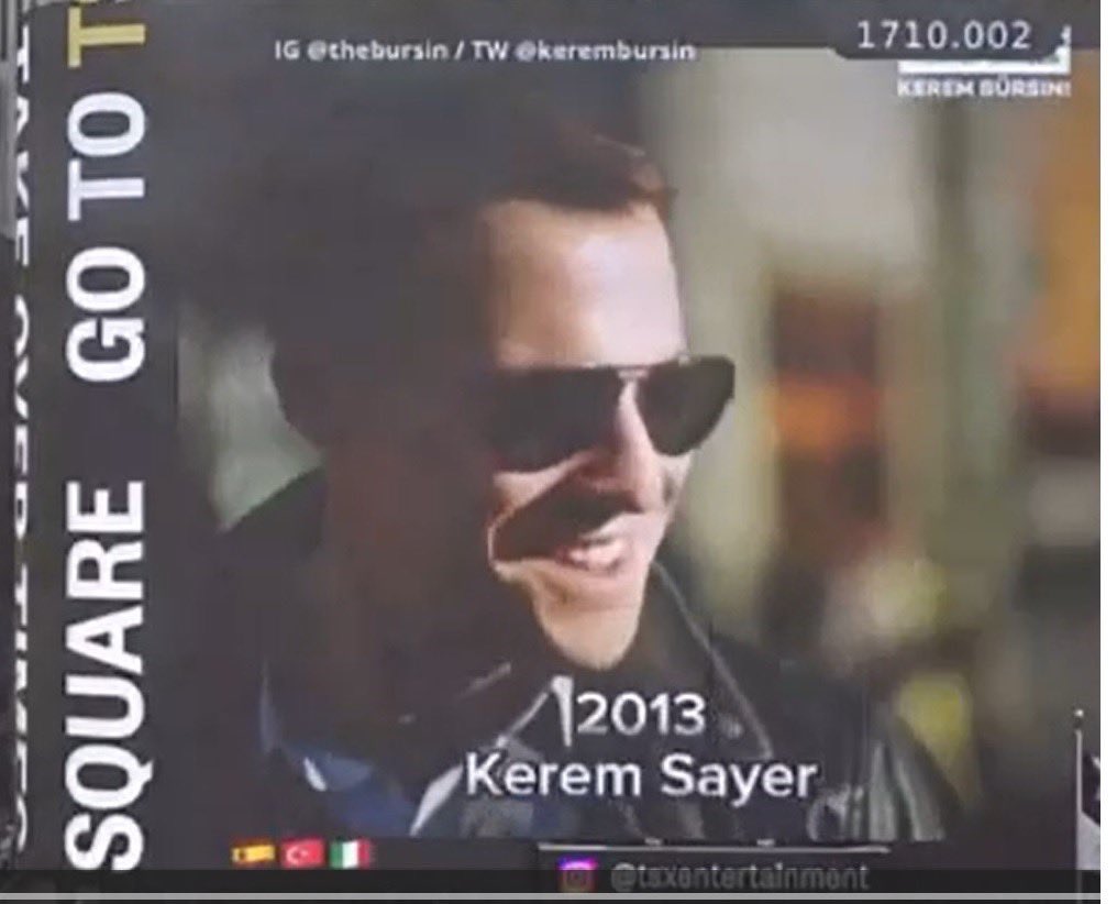 TvDunyasii's tweet photo. #KeremBürsin’in Türkiye, İtalya ve İspanya’daki fanları, ünlü oyuncunun kariyerinin 10.yılına özel 10 yıl boyunca oynadığı film ve dizi karakterlerinden oluşan bir video hazırlayıp Times Square’de yayınladılar. 

Sosyal medyada on binlerce tebrik mesajı yayınlayan fanlar Kerem Bürsin için hazırladıkları sürprizlerle şaşırtmaya devam ediyor. #YaÇokSeversen