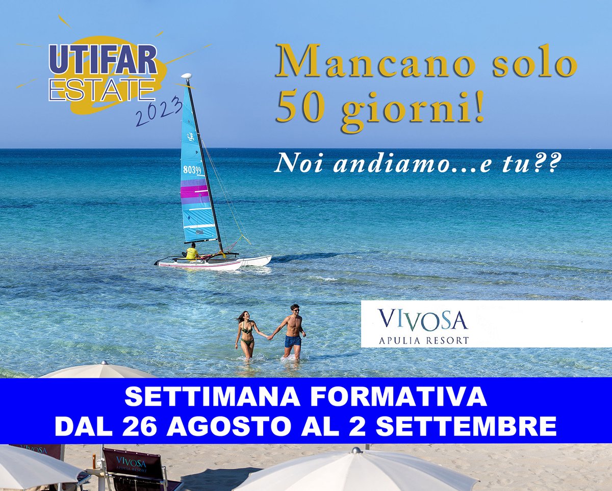 SETTIMANA FORMATIVA UTIFAR IN PUGLIA
EVENTO ECM 15 CREDITI
Per maggiori informazioni e per iscrizioni vedi questo link:lnkd.in/dpRvDwra