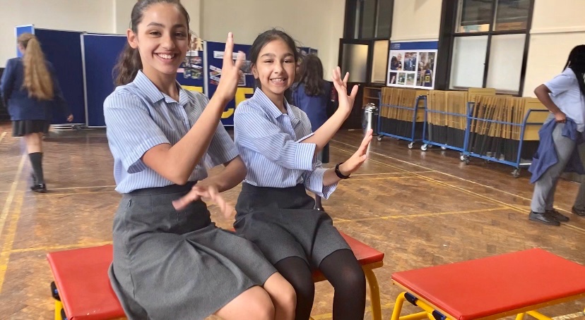 OhgsRS's tweet photo. To celebrate #SouthAsianHeritageMonth, Zara and Humaira from the DICE Team created a playlist of the best party tunes from South Asian artists. It was great to see so many come by, even year 10 who would only listen in the corridor! 🎉 https://t.co/Wd7fQO6fN3