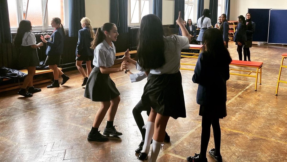 OhgsRS's tweet photo. To celebrate #SouthAsianHeritageMonth, Zara and Humaira from the DICE Team created a playlist of the best party tunes from South Asian artists. It was great to see so many come by, even year 10 who would only listen in the corridor! 🎉 https://t.co/Wd7fQO6fN3