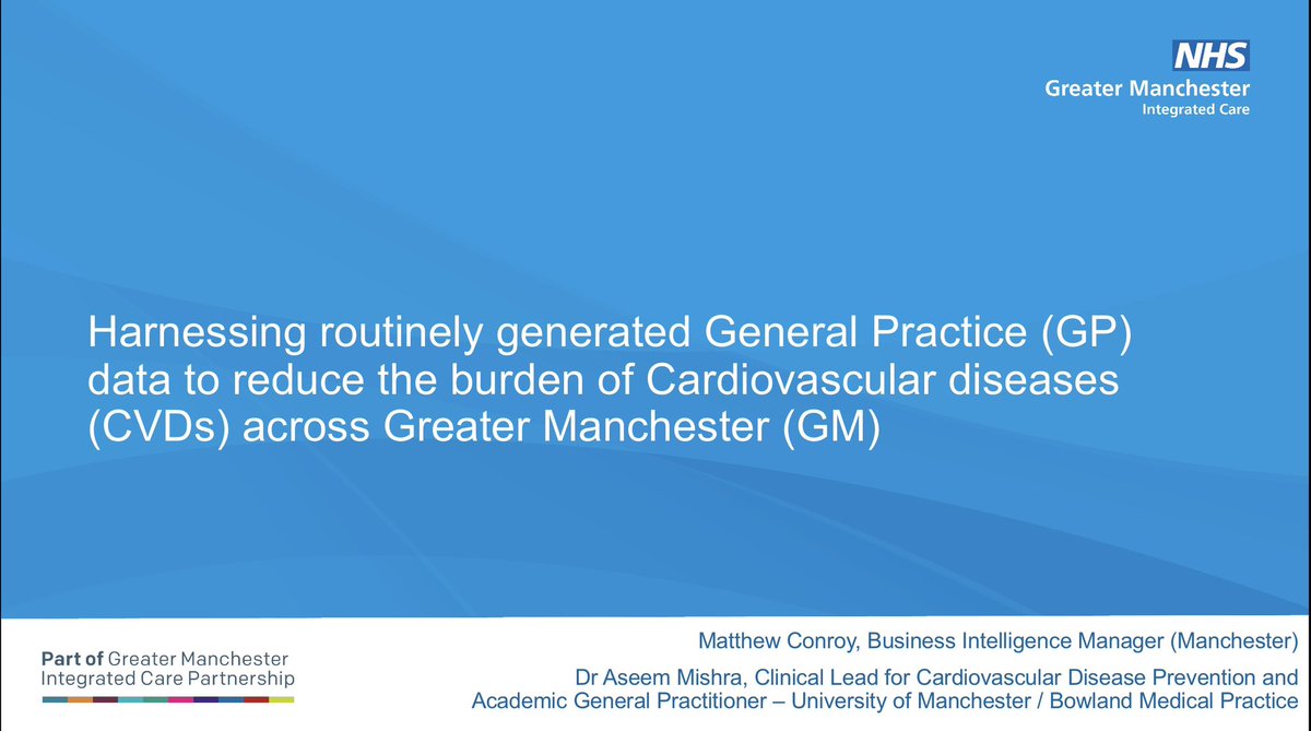 mconroy09's tweet photo. Looking forward to presenting at @HACA_Conf next week with @amishra123, presentation is ready to go! Aseem and I will be presenting on Wed 12th July in Lecture Theatre 4 at 11:25am on the work we’ve down with #CVD using General Practice data #HACA2023 #datasaveslives #GPdata https://t.co/NlTtzxWnCr