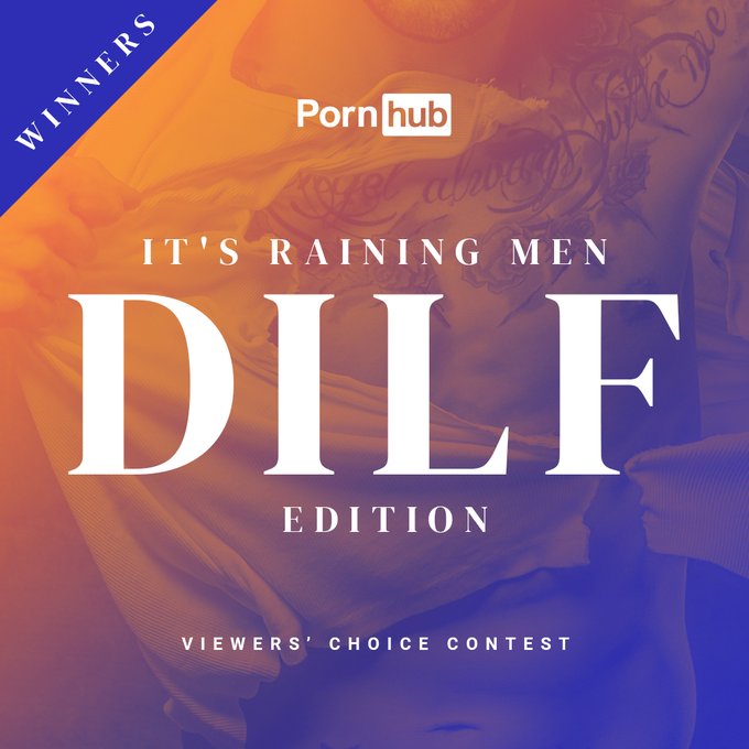 These are the top 3 winners of June's DILF contest, as voted by the fans!  🥇1st place: @MayleeFun2 🥈2nd