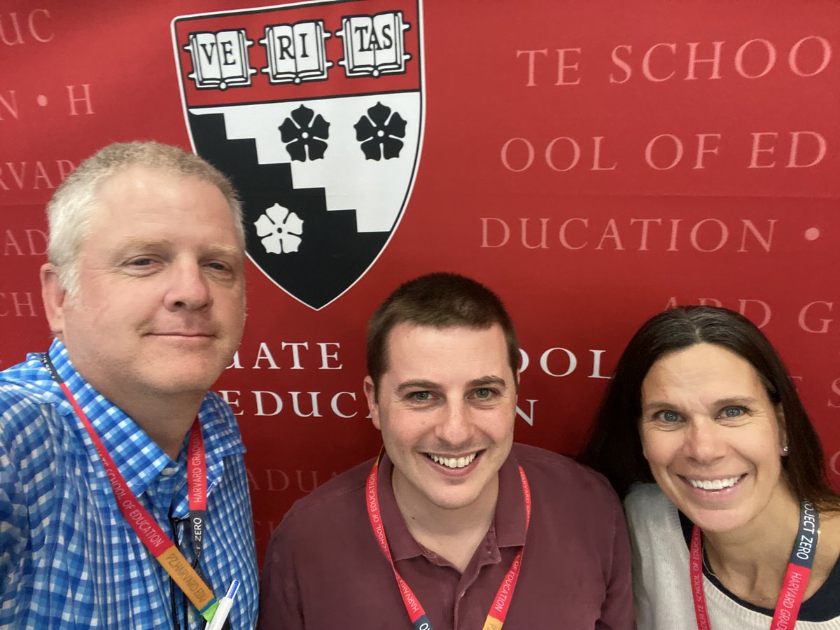 At last week's Project Zero Conference at the <a href="/hgse/">Harvard Graduate School of Education (HGSE)</a>, Dana Hall faculty members Brian Kaufman and Michelle Kiehl met up with their colleague Brian Cook, who was a presenting faculty member. 📷: Mr. Cook