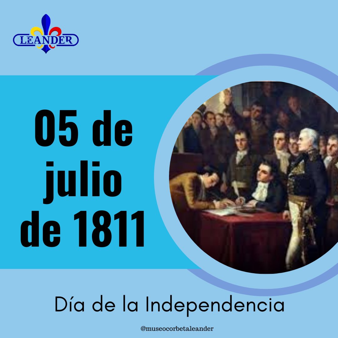 Hoy celebramos la independencia de nuestra VENEZUELA 🇻🇪

Conmemoramos 212 años de la firma del acta de la independencia ✍🏻 

¿Sabias que fue firmada por el Generalísimo Francisco de Miranda? 🤔

#DiaDeLaIndependencia #Venezuela #5deJULde2023 #Tendencia #museo #Inparques