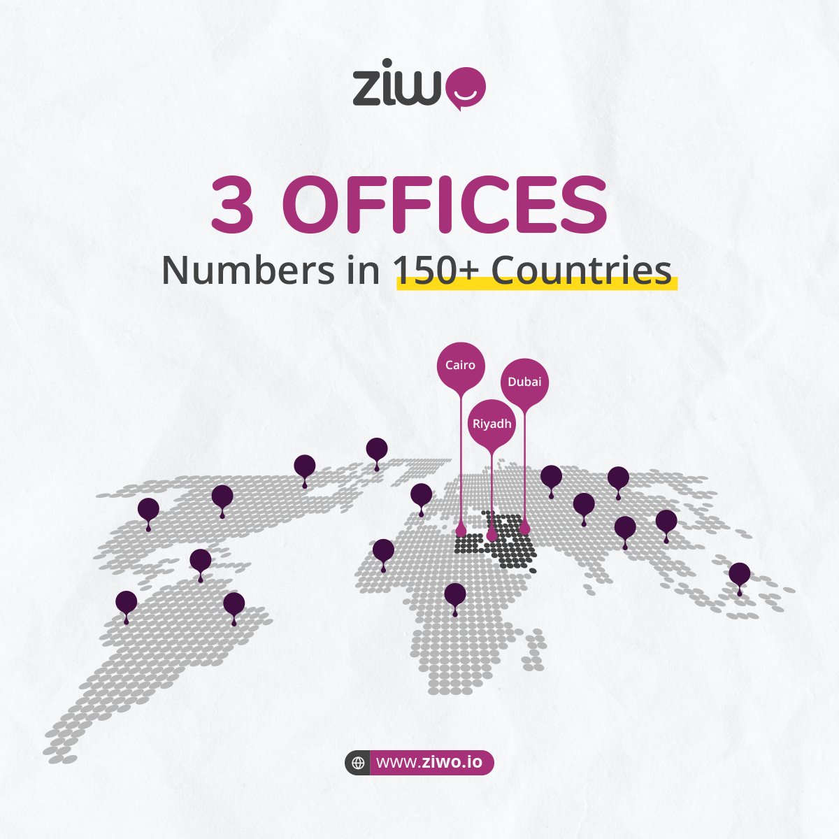 Expanding Our Reach in the #MiddleEast and Beyond! 🌍

ZIWO's offices are now in #Dubai, #Riyadh, and #Cairo! 🇦🇪 🇸🇦 🇪🇬

Join us as we revolutionize #CustomerExperience and unlock new possibilities for businesses throughout the region and beyond 💜

#CX #CCaaS #CloudContactCenter