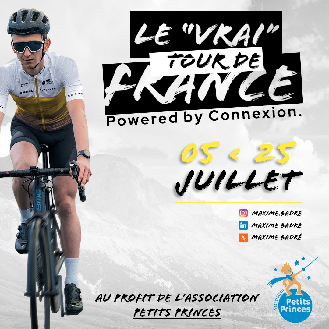 Son défi résonne parfaitement avec les valeurs de notre équipe et les notions de dépassements que l'on prône.  

C'est un plaisir pour nous de t'accompagner de cet exploit de zinzin Maxime 💪🏼