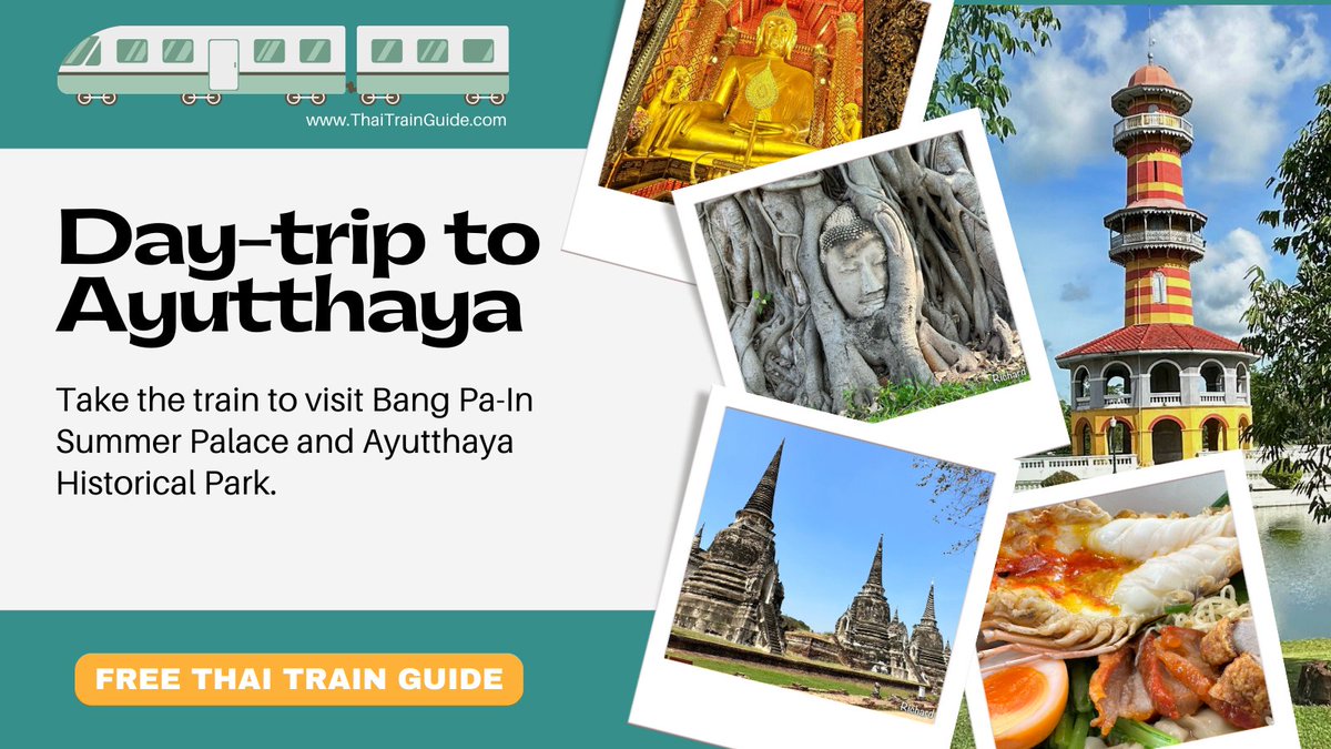RichardBarrow's tweet photo. 🚂 The ancient city of Ayutthaya, located just a short train ride from Bangkok, makes for an easy day trip. In this thread, I will provide you with all the details of my recent visit.

Bookmark for future reference and retweet to share with friends.

#RailTourism #Thailand https://t.co/o8ZcRfCbmL
