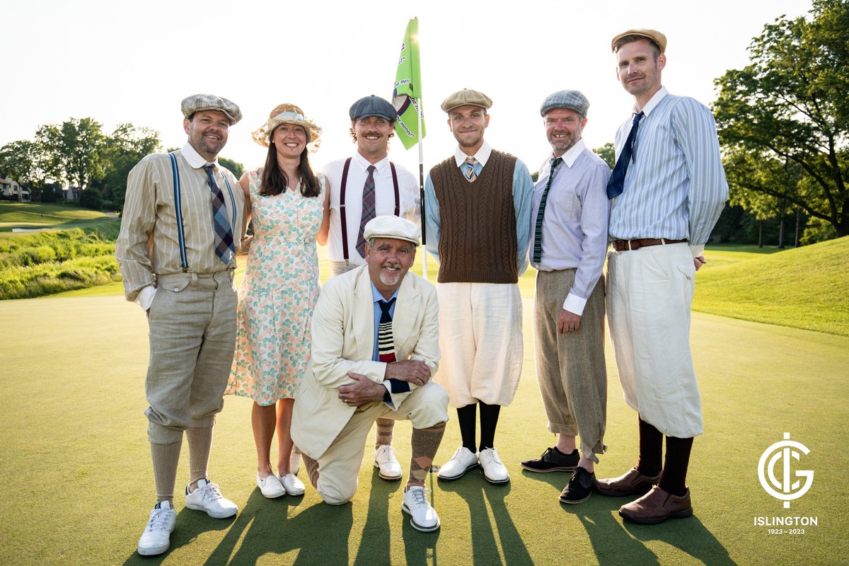 Our dapper Golf Shop team at our 100th Anniversary Golf Tournament.

#turning100