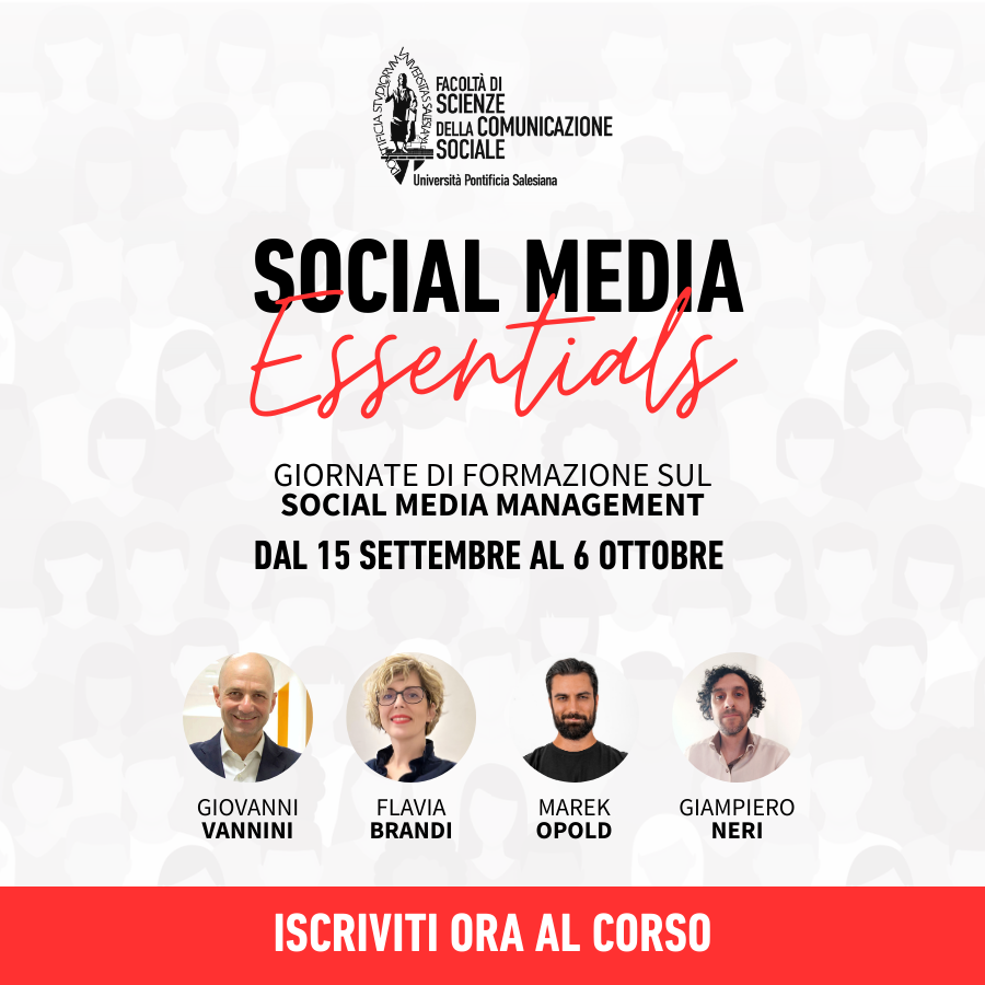 4 giornate di formazione teorico-pratica sul #SocialMediaManagement. 🚀
Per imparare a sviluppare una strategia efficace, identificare il target giusto, creare contenuti di valore e ottimizzare le campagne sui social media.

🎯Info e iscrizioni: tinyurl.com/Social-Media-E…