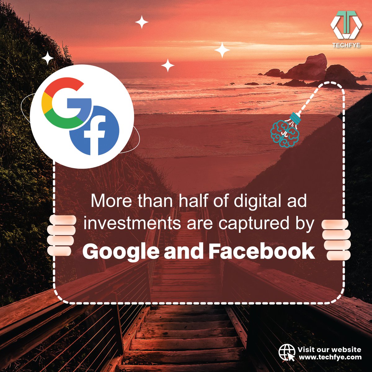 Techfyeinit's tweet image. TechFact Week

More than half of digital ad investments are captured by Google and Facebook.

#techfact #techfactory #techfactsmeaning #techfactsnews #DigitalAdvertising #digitaladvertisement #digitalads #facebookads #googleads #googleadvertisement #facebookadvertisement