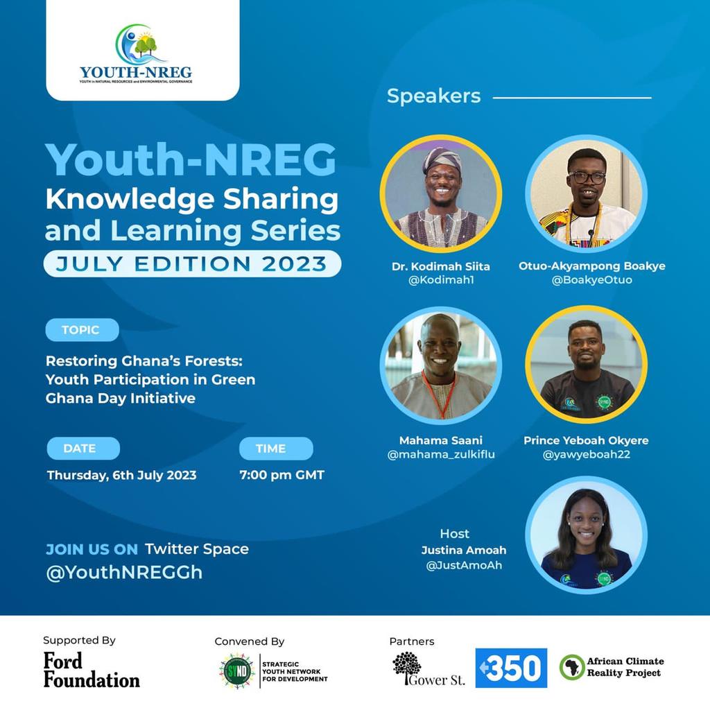 Make a date with <a href="/YouthNREGGh/">Youth in Natural Resources and Envi'tal Governance</a> tomorrow.