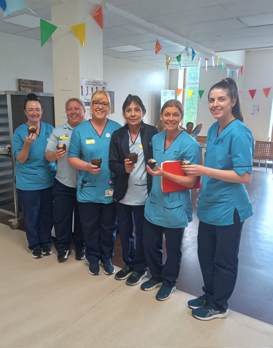 Fabulous AHP team celebrating 75 years of NHS in Inverclyde, cake always popular! #teamirh #ClydeStrivesat75 <a href="/NHSGGC/">NHS Greater Glasgow and Clyde</a> <a href="/NHSGGCClydeAHP/">NHSGGC Clyde AHP</a>