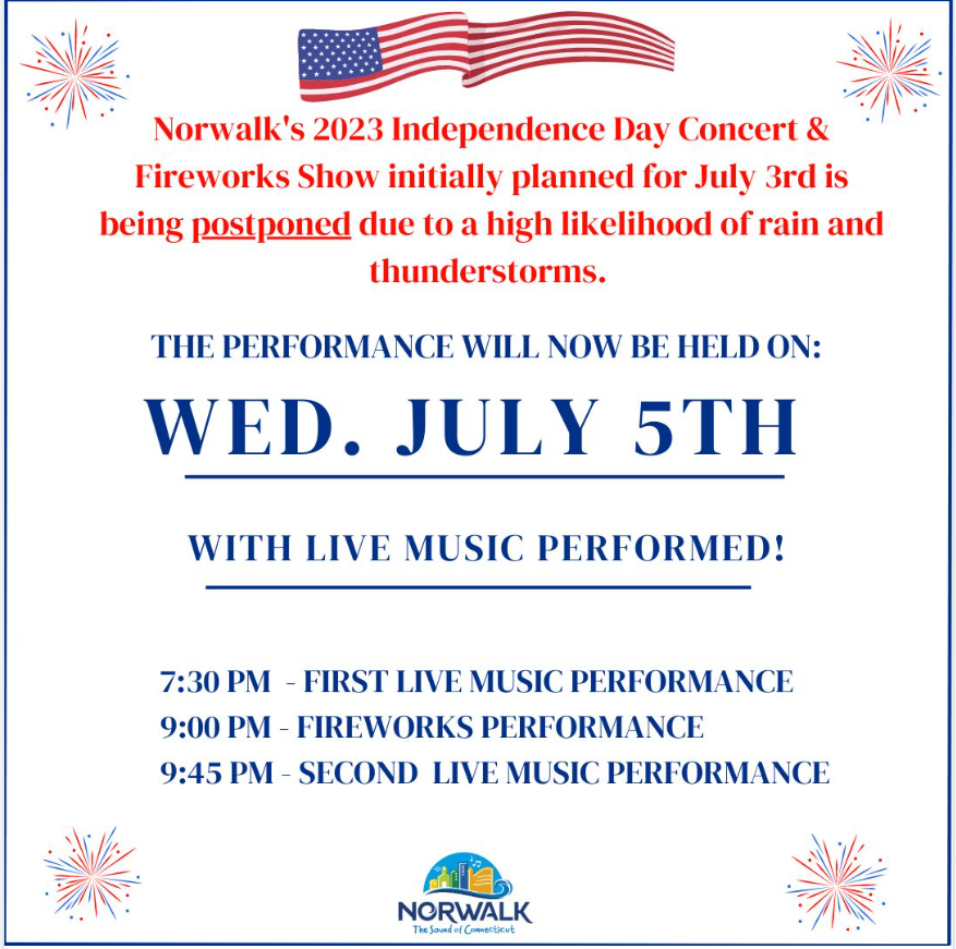 TONIGHT: live music at Calf Pasture Beach before and after the fireworks performance. The ... bit.ly/44qxjRi