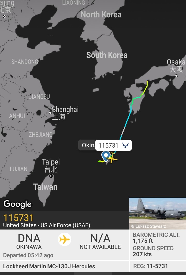 Oceanworldfree's tweet photo. 🇺🇲USAF 11-5731 #AE4E19
#Okinaws
Lockheed Martin MC-130J Commando II https://t.co/laxxXFBo05