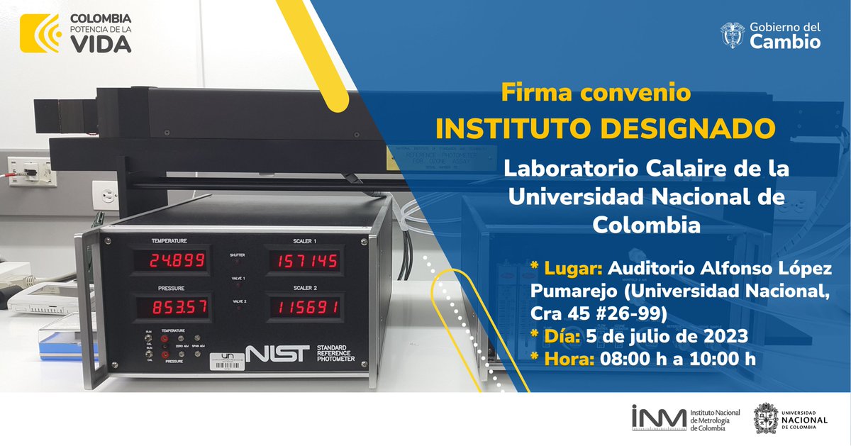 VRIUNAL's tweet photo. @MincomercioCo @UNALOficial @INMdeColombia @DollyMontoyaUN @MariaDelR11 @fminas @MedellinUNAL @IDEAMColombia ¡Muchas gracias por su participación! Termina el evento de la firma del convenio Laboratorio #CALAIRE @UNALoficial como instituto designado del @INMdeColombia.
Consulte la grabación del evento y del conversatorio en https://t.co/Pkg3tUz1SW vía @TelevisionUNAL #UNAL https://t.co/9TlSiH1pP8