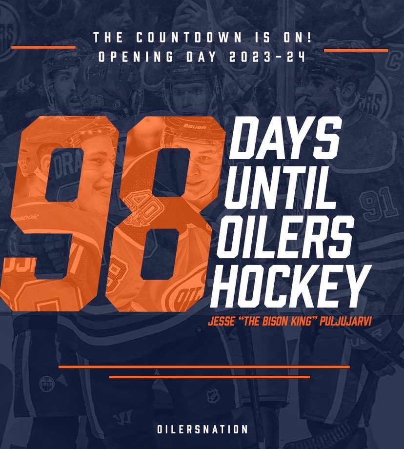 98 Days Until The Season Begins - OilersNation