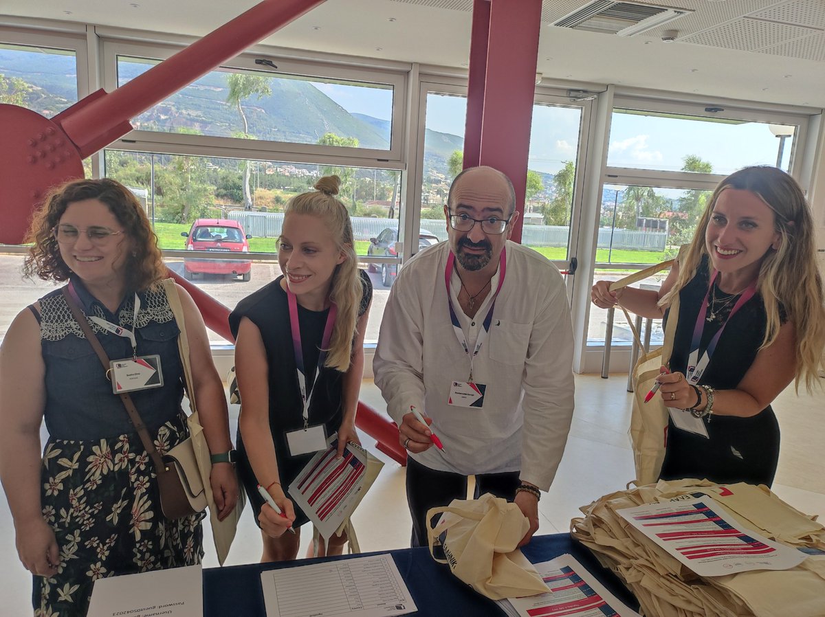 Get ready for the #TEAE conference hosted by the <a href="/eapuni/">ΕΑΠ - HOU</a> in Patras 🥳🥳🥳Your convenors <a href="/S_Eschenbacher/">Saskia Eschenbacher</a> <a href="/ALESSANDRA_ERRE/">ALESSANDRA</a> @DinaSoeiro and George Koulaouzides are happy to welcome you @ESREASOCIETY