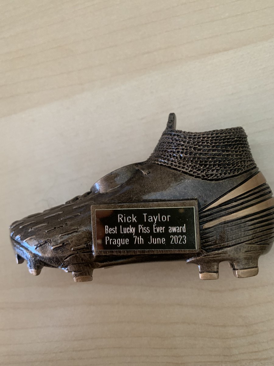 The only Golden Boot I'm ever going to get!