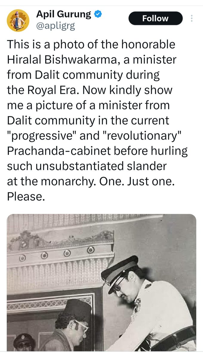 Dorje_sDooing's tweet photo. Argument below is similar to one that goes along these lines:
'There are hill so-called high #caste (poor) Hindus slaving away in the deserts of the Gulf as unskilled/semi-skilled laborers. How are they (high castes) "ruling class/caste"/"#StructurallyPrivileged"?!' 😂😂 #Nepal https://t.co/2NxifpwAn7